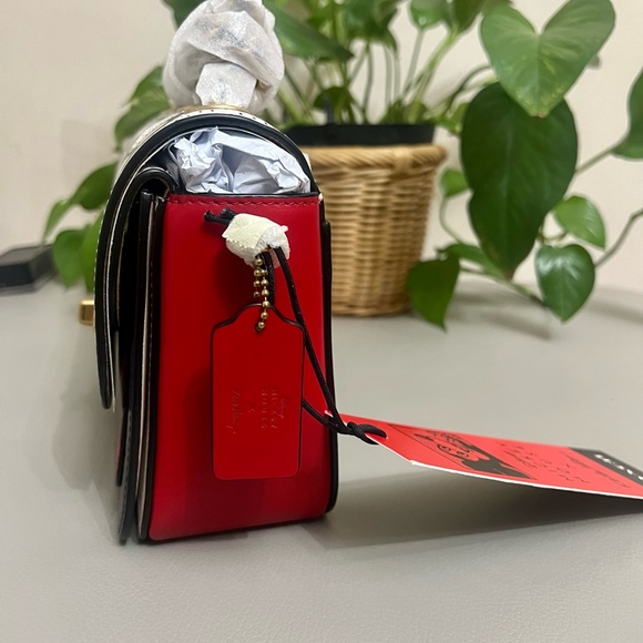 NWT COACH Disney Mickey Mouse X Keith Haring Madison Shoulder Bag 19 $495 - Picture 6 of 16